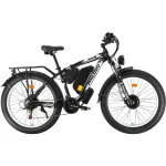 high quality white electric bike with wide tires