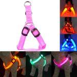 Pink Led Dog Harness Anti-Lost Charged by USB