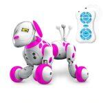 artificial intelligence programmable pink robot dog