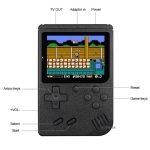 8 Bit retro handheld game console with 400 built-in games and multiple buttons
