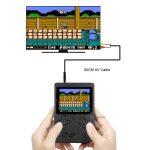 8 Bit retro handheld game console with 400 built-in games that can connect to TV