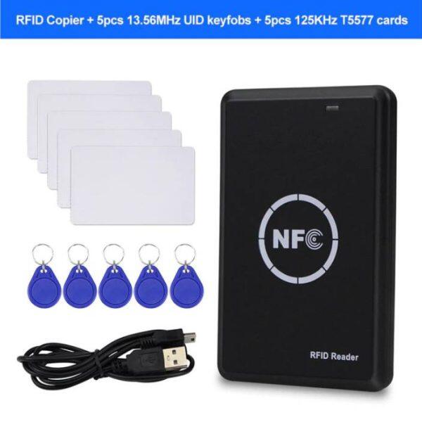RFID 13.56 MHz and 125KHz Handheld Copier/Writer/Reader/Duplicator (5 cards included)