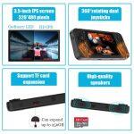 portable game console with PS1 and N64 games with vibration and joystick