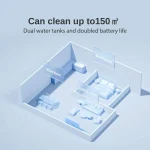 powerful vacuum cleaner with a dual water tank