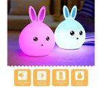 Rabbit Silicone Colorful Light Lamp with Tap Sensor - Image 2