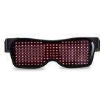 Led Bluetooth Glasses connected with smartphones red color