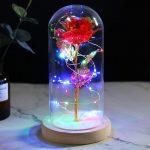 red rose led flashing lamp