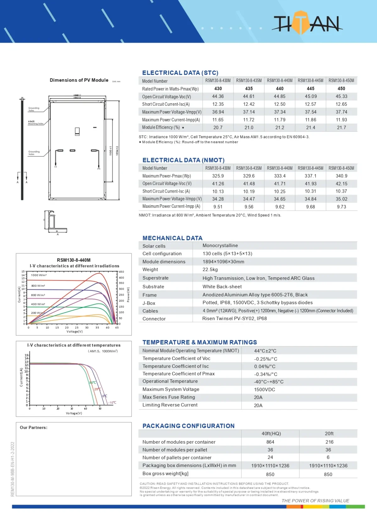Risen Solar Panel 440 Watt RSM130-8-440M Black Frame - Image 3