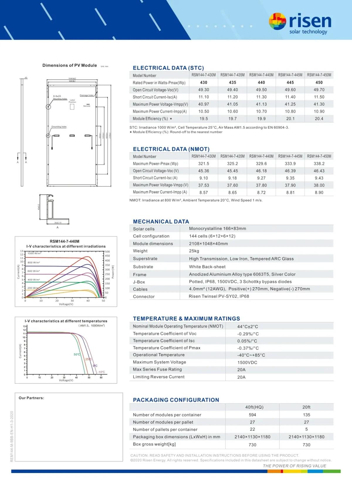 Risen Solar Panel 450 Watt RSM144-7-450M Monocrystalline - Image 4