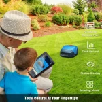 robot mower operating quietly and smoothly