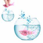 Battery Powered Robot Flashing and Swimming Shark Toy - Image 2