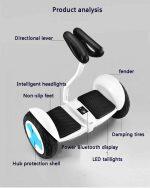 FLJ Smart Electric Balancing Two wheels Hoverboard with Bluetooth Control - Image 8