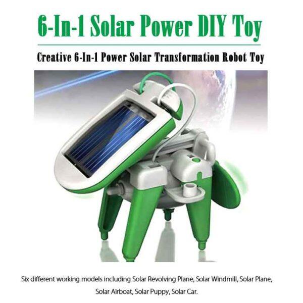 6 in 1 Transformable Solar Robot Kit