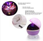 Star & Moon Rotation Night Light Projection Lamp - Image 6
