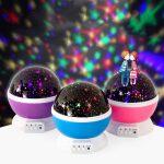 Star & Moon Rotation Night Light Projection Lamp - Image 2