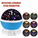 Star & Moon Rotation Night Light Projection Lamp - Image 3