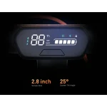 electric scooter with a large-sized LED dashboard