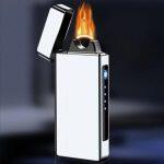 USB Arc Flame Plasma Lighter - Silver