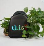 LED leather bag with many picture sets