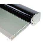 remote controlled smart curtain in white color