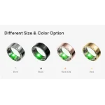 smart health ring available in different colors and sizes