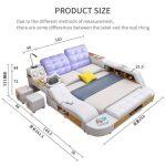 intelligent massage bed with multiple functions - Product Size