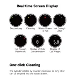 litter box with a screen display