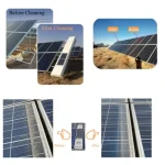 home service robot that provides efficient cleaning of solar panels