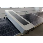 compact and lightweight robot cleaning solar roofs