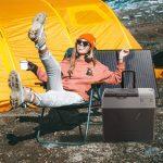 portable solar freezer easily connected with a solar panel