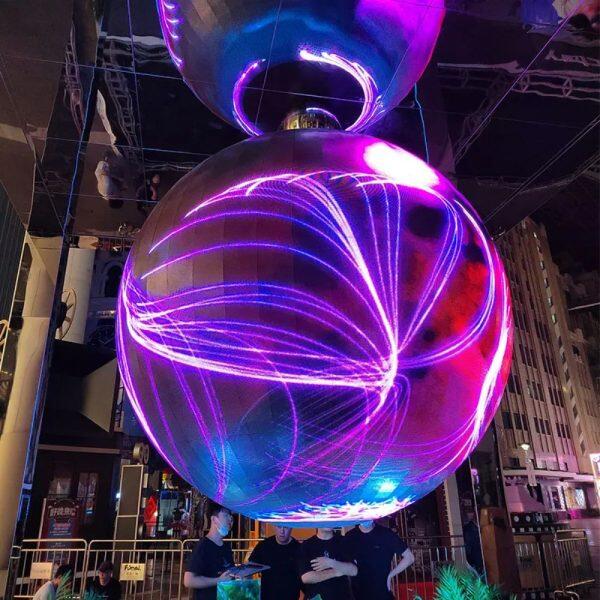 flexible round led screen with amazing effects