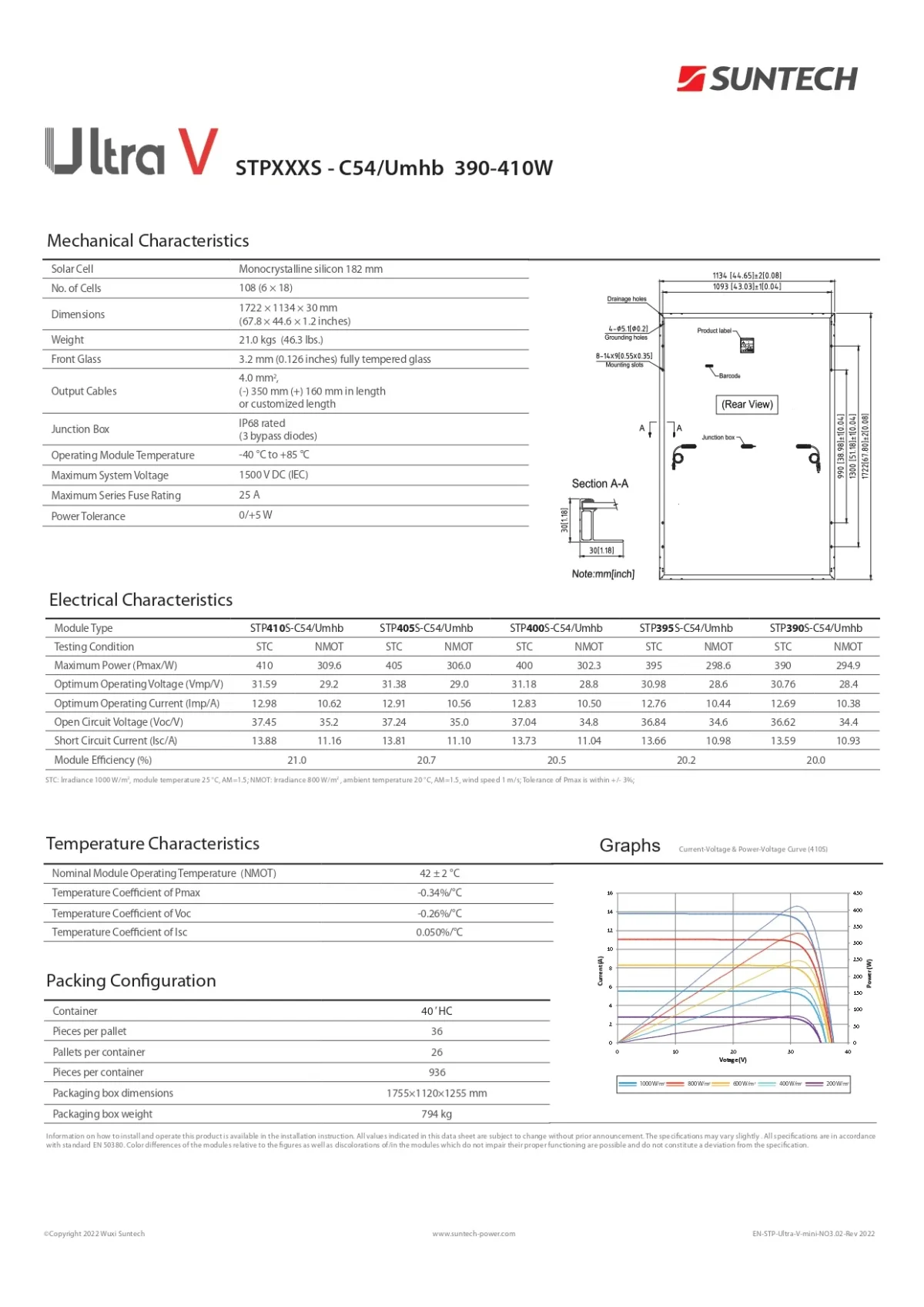 Suntech Solar Panel 400 Watt STP400S - C54/Umhb Full Black - Image 4