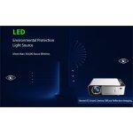 T6 LED projector with high brightness and 30,000 hours of LED
