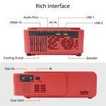 T6 LED projector with high brightness and a lot of ports