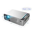 T6 LED projector with high brightness , portable and light-weight