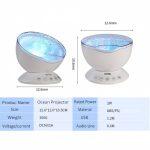 Remote Control Ocean Wave Projector Night Light with Music Player - Image 5