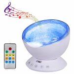 Remote Control Ocean Wave Projector Night Light with Music Player - Image 11