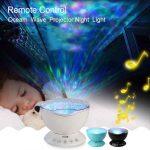 Remote Control Ocean Wave Projector Night Light with Music Player