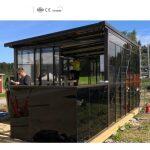 transparent solar panel film with high absorption for small buildings