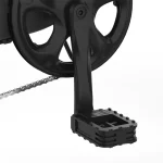 folding e-bike with comfortable pedals