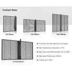 portable led transparent screen with custom dimensions