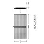 portable led transparent screen with easy istallation