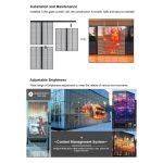 portable led transparent screen with easy maintanance