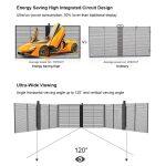 portable led transparent screen with ultra-wide view