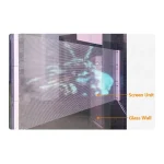 a transparent LED film screen simple to use