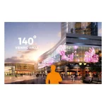 a LED film screen with a wide viewing angle