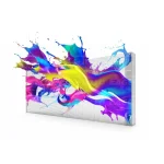 a LED film screen with vivid colors