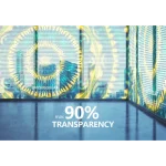 a LED film screen with a high transparency