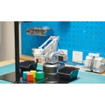 Robotic arm with robust, compact, and tough structure.