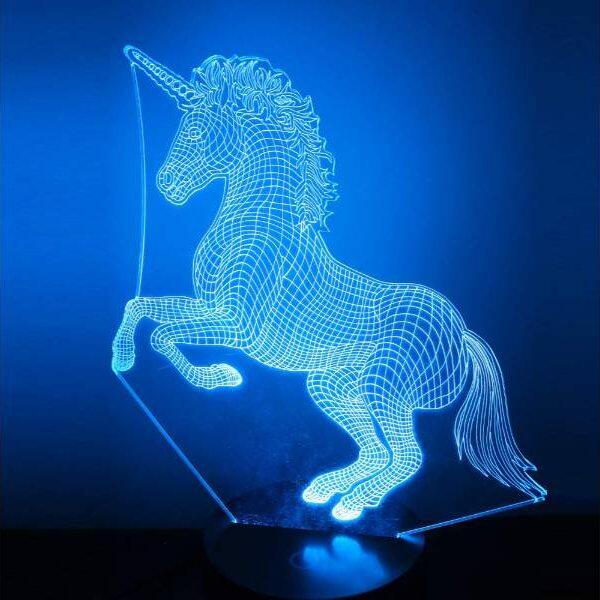 Unicorn - 3D Optical Illusion LED Hologram Lamp